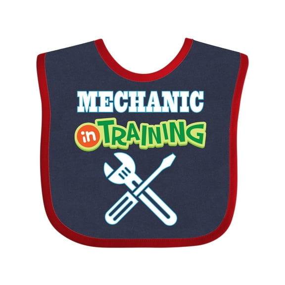 Inktastic Mechanic in Training Boys or Girls Baby Bib