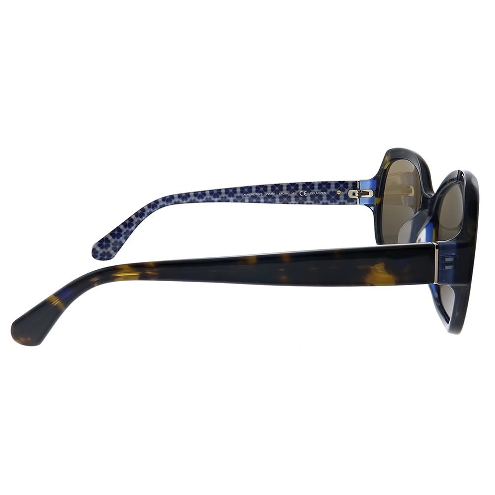 Kate Spade KS Amberlynn/S Plastic Womens Square Sunglasses Havana Pattern 57mm Adult