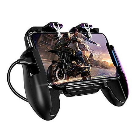 [2019 Latest Upgrade Version] Mobile Game Controller for Pubg, Mobile Gaming Trigger Joystick with Cooling Fan, L1R1 Phone (Best Fan Controller 2019)