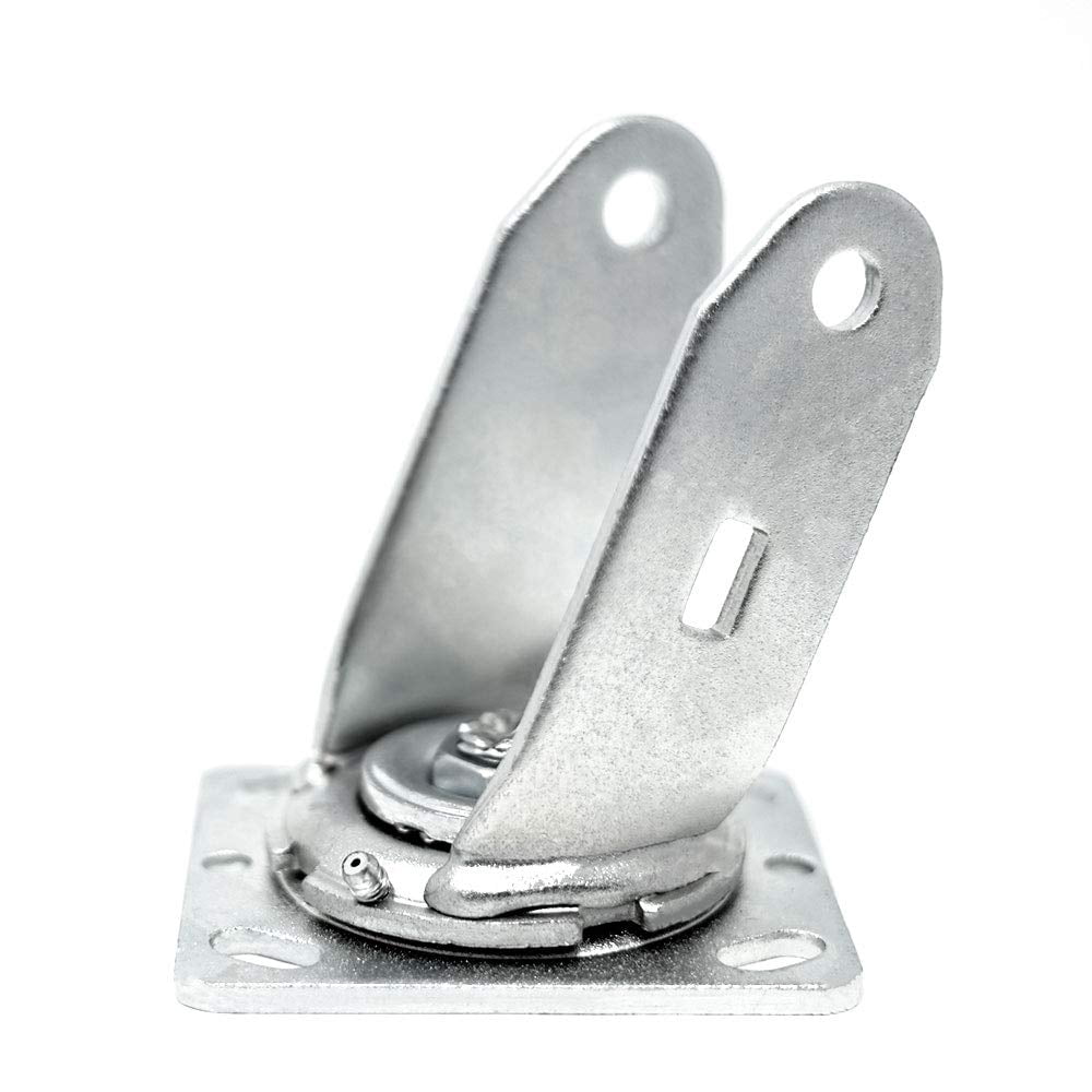SY America Heavy Duty Steel Caster Iron Wheel 5"x2" Swivel Top Plate Caster High Capacity Total 4400lbs
