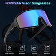 thumbnail image 3 of Gafas de Sol WANWAN para Hombre y Mujer, Gafas Deportivas para Ciclismo, 3 of 6