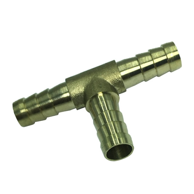 Brass Thread T Shaped Equal Tee Connectors Adapters 8mm