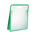 thumbnail image 1 of jinwen File Bag Clear Document Bag Art Portfolio Bag for Projects Classroom Teacher Green, 1 of 9