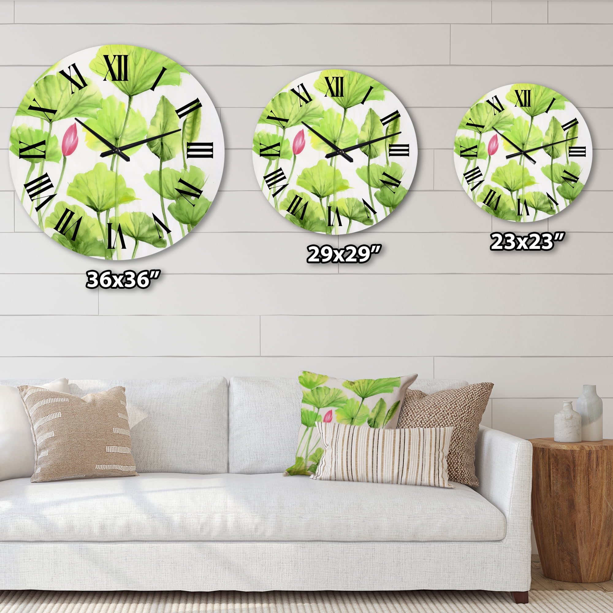 Designart 1 in Quartz Traditional Wall Clock