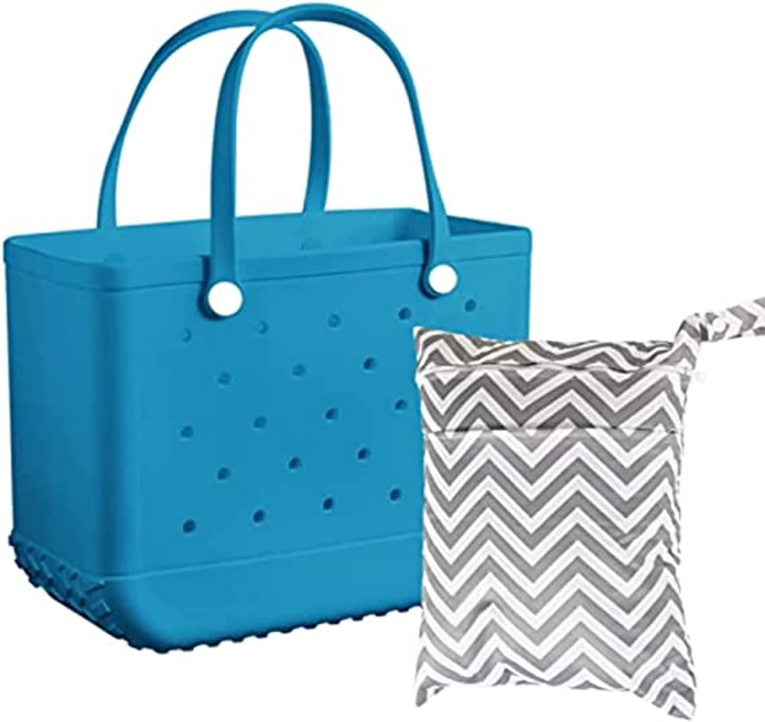 DabuLiu Rubber Beach Bag With Swim Wet Bag,Waterproof Sandproof