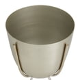 thumbnail image 5 of CosmoLiving by Cosmopolitan 7", 6"H Small Silver Metal Planter with Removable Stand (2 Count), 5 of 8