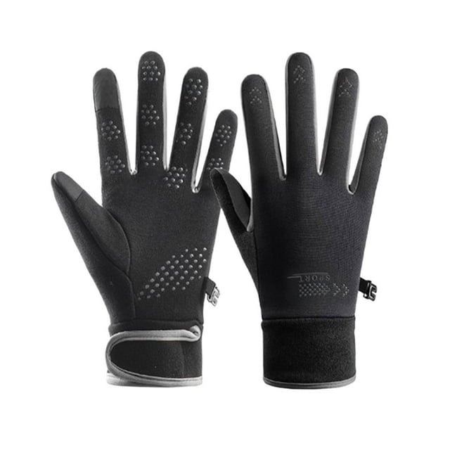 Guardurnaity Los guantes sin dedos impermeables de las señoras del poliéster permanecen cómodos y flexibles guantes impermeables para mujer guantes y mitones D