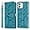 Blue, variant on Compatible with iPhone 11 Wallet Case, iPhone 11 Case Leather with Card Holder Magnetic Kickstand Wrist Strap Flip Shockproof Case for iPhone 11 Life Tree Browm