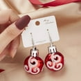 thumbnail image 5 of Pendientes navideños para mujer, con diamantes de imitación, colgantes de Papá Noel, hipoalergénicos, bonitos, joyas navideñas, 5 of 5