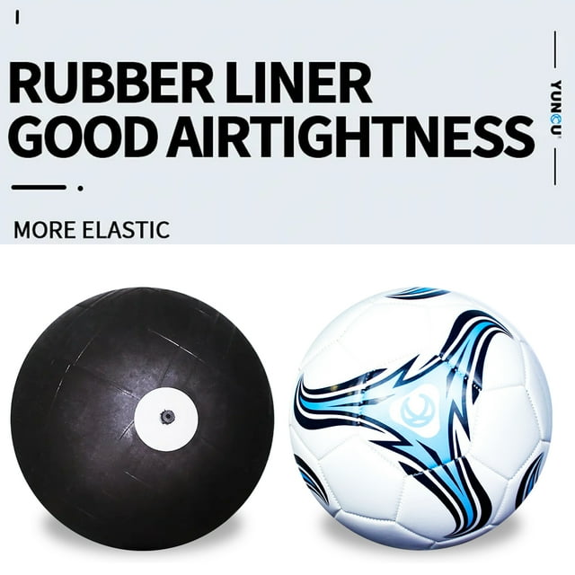 Becaristey Durable And Long-lasting Kids Football Premium Included Lightweight And Easy To Carry blue size 4