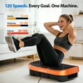 thumbnail image 5 of Vibration Plate Fitness Platform Exercise Machine, Orange, LCD Display, 400 lb Max Load, 1-Count, 5 of 9