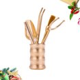 thumbnail image 4 of 6 in 1 Tea Making Tool Kit 3 Section Bamboo Shape Chinese Kung Fu Tea Set Kitchen Accessories (Tea Bucket/Tea Knife/Bucket Pen/Tea Fork/Tea Clip/Tea Spoon), 4 of 8