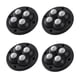 thumbnail image 2 of 4 ruedas giratorias autoadhesivas de 360 ​​grados para muebles, armarios y dormitorios, universales. Negro, 2 of 9