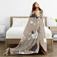 thumbnail image 5 of Kll Fleece Blanket Plush Throw Blanket Chicken,Soft Fuzzy Cozy Flannel Blanket For Couch Sofa Bed.(80"X60"), 5 of 9