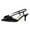 Black, variant on XYD Women Graceful Bridal Mid Heel Slingback Sandals Slip On Bowknot Pointed Closed Toe Pump Shoes Size 7 Nude