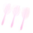 thumbnail image 3 of 3-Pack Pink 2BA Thread Integrated Dart Flights - Transparent, Shatterproof & Durable ABS Dart Tails with Precision 90° Angle Design, Flexible Shaft to Prevent Tearing, Lightweight Universal Fit for, 3 of 6