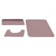 thumbnail image 5 of Alfombra de baño de 3 piezas con forma de U, antideslizante, para baño y spa rosa, 5 of 7