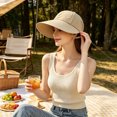 thumbnail image 5 of PureCasa Women's Sun Hat Wide Brim Uv Protection Outdoor Ponytail Hat Travel Casual Lightweight Beach Hats for Women, 5 of 5