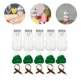 thumbnail image 3 of 5 Sets Christmas Empty Juice Bottles with Hats and Scarves Snowman Beverage Bottle, 3 of 5