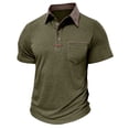 thumbnail image 5 of Men's Slim Fit Warm Base Layer Top Long Sleeve Semi High Neck Sports Fitness T-Shirt Polycotton Thermal Casual Workout Training Essential | JASKFLY,Army Green L, 5 of 8