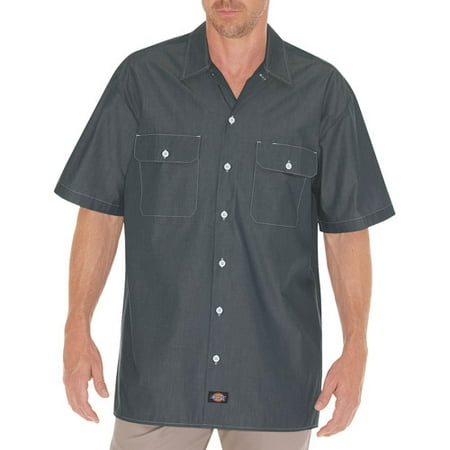Dickies Men's Short Sleeve Chambray Shirt