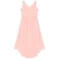 thumbnail image 5 of YONGHS Kids Girls High Waist Wedding Bridesmaid Formal Dress Evening Gown Pink 8, 5 of 6