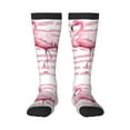 thumbnail image 2 of Lsque Flamingo Printed Crew Socks Men's Women's LightWeight Thin Casual Calf Socks ,Knee High Socks,Cotton Socks, 2 of 9