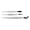 Set 3, variant on Tizuqe Stainless Steel Precisions Tweezers With Silicone Tip For Delicate Handling