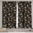 thumbnail image 2 of Ambesonne Dark Floral Valance & Curtain, Roses Leaves Watercolor, 55"x24", Avocado Green Evergreen, 2 of 7