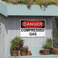 thumbnail image 6 of Metal Sign Decor, Danger Sign - COMPRESSED GAS, Waterproof, Fade and Scratch Resistant, 8 x 12 Inch, 6 of 6