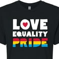 thumbnail image 3 of Instant Message - Love Equality Pride - Juniors Cropped Graphic T-Shirt, 3 of 6