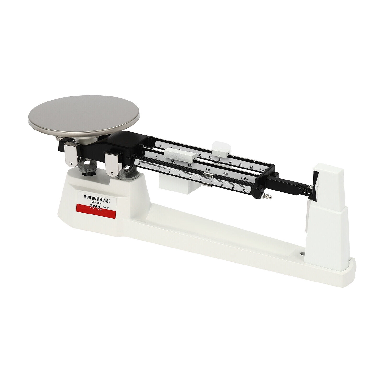 TFCFL Lab Triple Beam Balance Scale 2610G x 0.1g Stainless Steel Retro Lightweight Triple Beam Scale