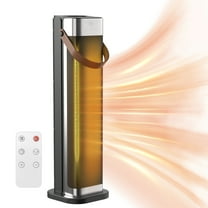 Cobectal 1500W Electric Space Heaters High Velocity Fan and Ceramic Air Heater with Remote,Black