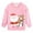 1# Pink Santa, variant on POPTEM Toddler Girls Sweatshirts Christmas Santa Long Sleeve Shirts Crewneck Tops Pink 2t