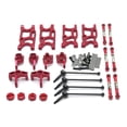 thumbnail image 2 of RC Car Rear Swing Arms Automobile Repairing Kit Steering Cups Wheel Cup Automobile Bearing Repairing Set Replacement for WLtoys 144010 144001 144002 Red, 2 of 9