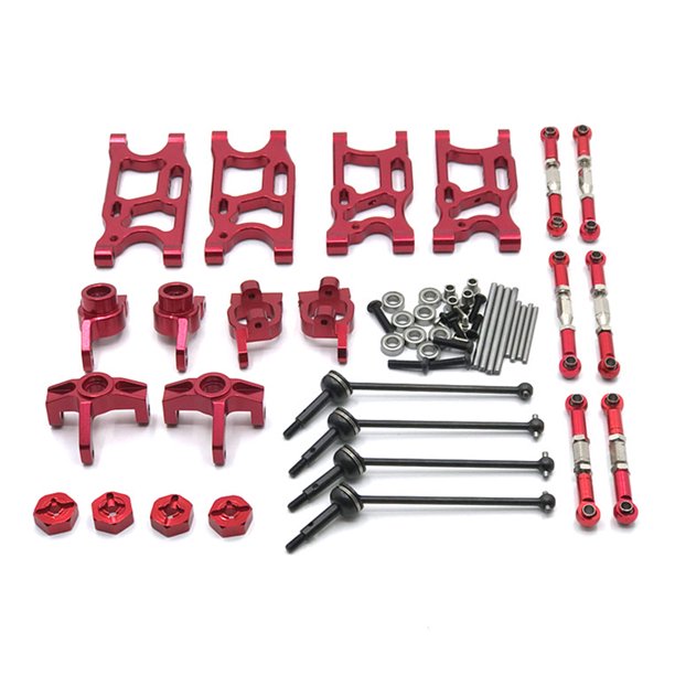Kit de reparación de varilla de tracción sweethay adaptador de taza de rueda de brazos oscilantes de coche de Control remoto Rojo