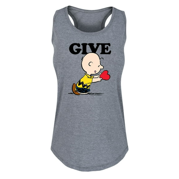 Peanuts - Give Love - Women's Racerback Tank