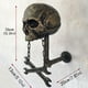 thumbnail image 4 of Muyoka Soporte para casco de calavera de motocicleta Soporte para casco de calavera montado en la pared Durable y desmontable Gorra de cabeza de calavera Soporte para casco Decoraci贸n de calavera de t, 4 of 7