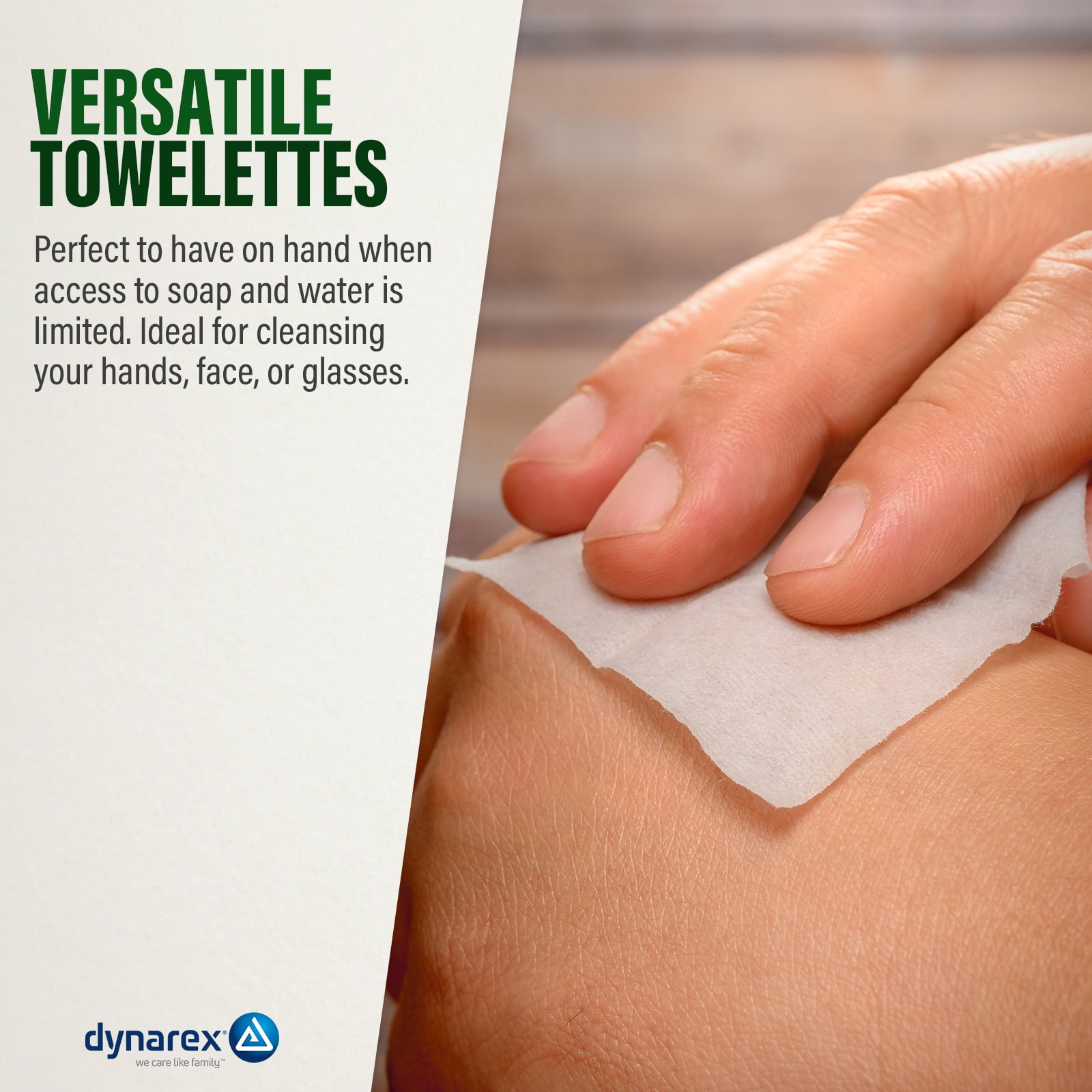 Dynarex Castile Soap Towelettes - Professional-Grade Wet Wipes Individually Wrapped for Hospital, School, Home - No Alcohol Gentle Formula with Coconut Oil-Based Soap, Size 5" x 7", 1000 Wipes Total