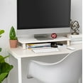 thumbnail image 4 of IRIS 1 Tier Computer Monitor Stand for Desk, White, 4 of 6
