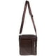 thumbnail image 3 of Bolso de bandolera de los hombres PU de cuero con cremallera resistente al desgaste Bolso bandolera Bandolera para negocios y ropa informal - Tamaño grande (marrón), 3 of 5