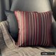 thumbnail image 3 of Fundas de almohada decorativas, 30 x 30 cm (12 x 12 pulgadas), tela jacquard roja, diseño de rayas cuadradas, estilo moderno - Rayas derechas, 3 of 8