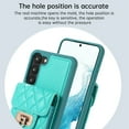 thumbnail image 4 of ELEHOLD for Samsung Galaxy S22 Wallet Case with Card Holder, PU Leather Shockproof Crossbody Case with Metal Snap Adjustable Strap Lanyard Compatible with Samsung Galaxy S22,Green, 4 of 7
