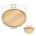 thumbnail image 2 of Unique Bargains Plant Saucers Bamboo Round Flower Drip Tray for Indoors 10cm, 2 of 5