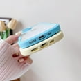 thumbnail image 6 of Solid Color Curly Wave Frame Clear Soft Compatible with iPhone Case (Yellow,iPhone 12 Pro), 6 of 8