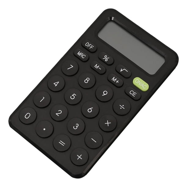 Calculadora electrónica, linda y sencilla calculadora científica de papelería para estudiantes. NEGRO