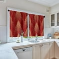 thumbnail image 6 of Christmas Tree Kitchen Curtains Red Window Curtains Over Sink Set of 2, Xmas Short Tier Curtain for Kitchen, Winter Kitchen Decor 26" x 36", 6 of 6