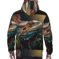 thumbnail image 7 of Haiem Realistic Colorful Chameleon Patterned Men's Hoodie with Kangaroo Pocket - Ideal Pullover Sweatshirt for Daily Wear, Travel, and Home-3X-Large, 7 of 7