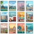 thumbnail image 6 of Dubai City Poster Skyline and Palm Beach Travel Wall Print Home Decoration, UNFRAMED 24x36, 6 of 6