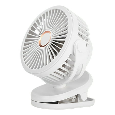 

Porfeet 10000mAh Clip Fan 4 Speeds Hands Free USB Powered Low Noise Chargeable Desktop Fan Dorm Supplies